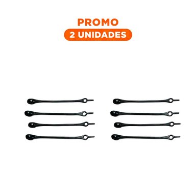 PACK2 SUJETADOR DE SILICONA RESISTENTE PARA USO DIARIO EN OFICINA NEGRO - 1