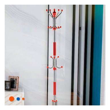COLGADOR MULTIUSO 172CM ROJO Y PLATEADO ACABADO SUAVE RESISTENTE PRO Y+POST IT - 3