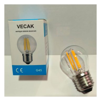 PACK2 LED MODERNA 4W TRANSPARENTE LUZ BLANCA PARA CASA HOGAR DECORACION Y+REGALO STICKER - 5