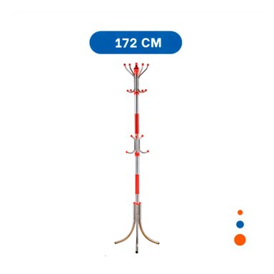 PACK4 MODULO DE COLGADO 172CM ROJO Y PLATEADO PARA HOGAR VERSATIL Y FIRME Y+REGALO STICKER - 4