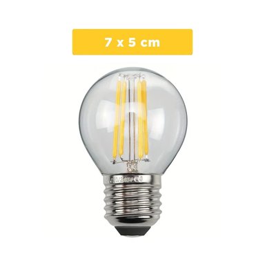 LAMPARA MODERNA 4W TRANSPARENTE LUZ BLANCA PARA HOGAR CASA NAVIDAD Y+POST IT - 4