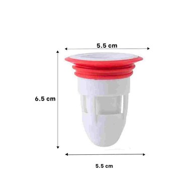 PACK6 VALVULA DE PISO CON SISTEMA ANTI INSECTOS PARA COCINA COLOR BLANCO Y+REGALO STICKER - 4
