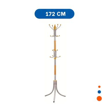 PACK2 ESTACION DE COLGADO 172CM DORADO Y PLATEADO PARA HOGAR FUNCIONAL PRO - 4
