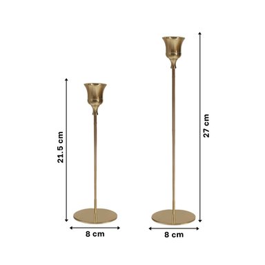 PACK2 SOPORTE ELEGANTE DE METAL PARA VELAS EN ESPACIOS SOCIALES DEL HOGAR - 4