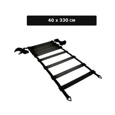 PACK4 ESCALERA DE AGILIDAD SIN PESO DE 10 PASOS NEGRA FUNCIONAL Y+REGALO STICKER - 4