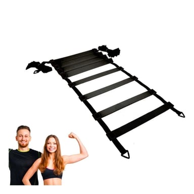 PACK6 ESCALERA DEPORTIVA CON PESO DE 12 PASOS NEGRA PARA DEPORTES Y+REGALO STICKER - 2