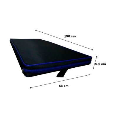 PACK6 COLCHONETA PROFESIONAL NEGRA TALLA L 1.5 M LIGERA Y RESISTENTE - 4