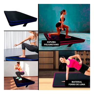 PACK2 MAT DE ENTRENAMIENTO NEGRO 1.5 M TALLA L GRUESO Y SEGURO Y+PAPEL REGALO - 3