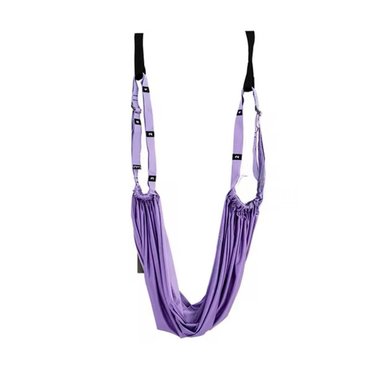 PACK4 CUERDA DE YOGA AEREA PROFESIONAL AJUSTABLE MORADO Y+PAPEL REGALO - 3