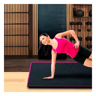 PACK2 COLCHONETA NEGRA TALLA L 1.5 M IDEAL PARA PILATES Y YOGA Y+REGALO STICKER - 5