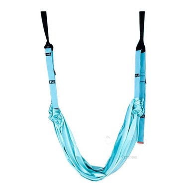 PACK6 SISTEMA DE SUSPENSION AEREA RESISTENTE AJUSTABLE CELESTE PARA YOGA Y+REGALO STICKER - 2