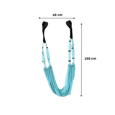 PACK2 CUERDA AEREA AJUSTABLE PARA BIENESTAR Y ESTIRAMIENTO CELESTE Y+REGALO STICKER - 4