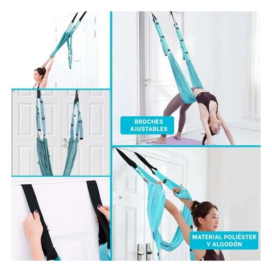 PACK6 CUERDA AEREA AJUSTABLE PARA CASA Y GIMNASIO CELESTE Y+PAPEL REGALO - 3