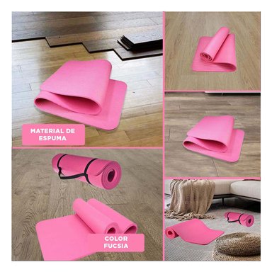 COLCHONETA PRO 10MM ESPUMA FUCSIA COMODA Y FLEXIBLE PARA ACTIVIDAD Y+POST IT - 5