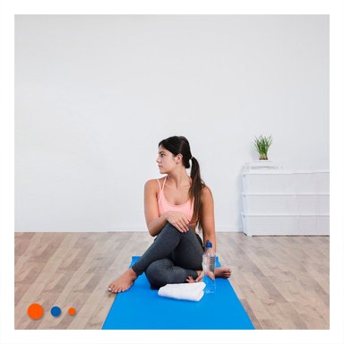 PACK2 BASE FLEXIBLE AZUL DE GOMA EVA 61X183CM PARA PILATES Y FITNESS EN CASA - 3