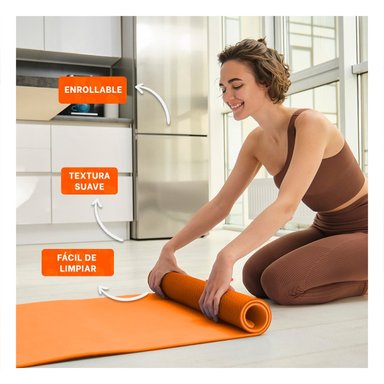 PACK6 ACOLCHADO PROFESIONAL NARANJA DE GOMA EVA 61X183CM PARA ENTRENAMIENTO Y+PAPEL REGALO - 2