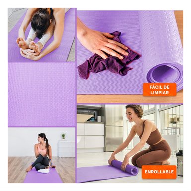PACK12 ALFOMBRILLA FLEXIBLE LILA DE GOMA EVA 61X183CM PARA ACTIVIDADES Y+PAPEL REGALO - 2