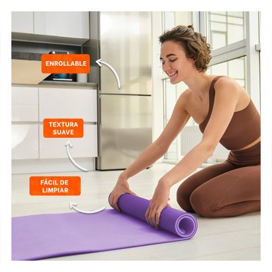 PACK12 ALFOMBRILLA FLEXIBLE LILA DE GOMA EVA 61X183CM PARA ACTIVIDADES Y+PAPEL REGALO - 3