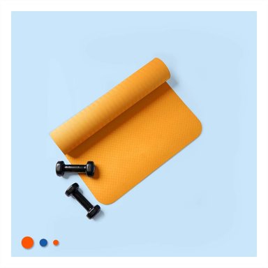 PACK6 ALFOMBRILLA COMODA NARANJA DE GOMA EVA PARA MANUALIDADES Y JUEGOS Y+REGALO STICKER - 1