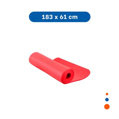 ALFOMBRA RESISTENTE ROJO DE GOMA EVA 61X183CM PARA EJERCICIOS Y DEPORTES Y+LIGAS REGALO - 4