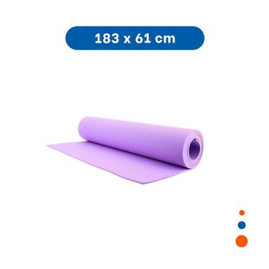 PACK6 ALFOMBRILLA COMODA LILA DE GOMA EVA 61X183CM PARA PILATES Y EJERCICIOS Y+REGALO STICKER - 4
