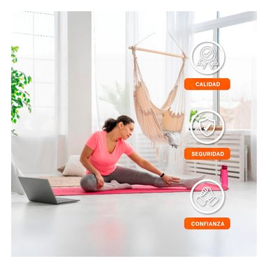 ALFOMBRA SUAVE ROSADO DE GOMA EVA 61X183CM PARA YOGA Y ENTRENAMIENTO DIARIO Y+PAPEL REGALO - 3