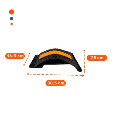 PACK12 SOPORTE LUMBAR NARANJA PROFESIONAL PARA TERAPIAS Y MASAJES CORPORALES Y+REGALO STICKER - 4
