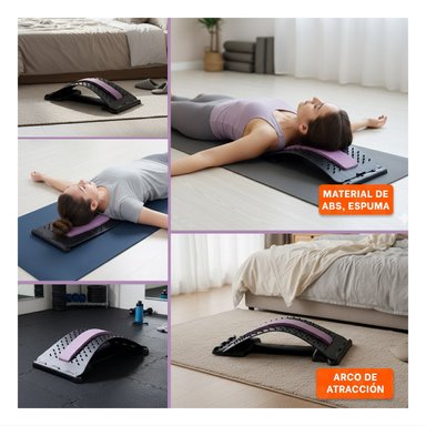 PACK12 SOPORTE LUMBAR LILA PORTATIL PARA USO DIARIO EN CASA O OFICINA Y+PAPEL REGALO - 2