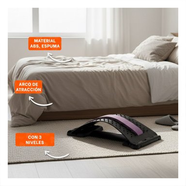PACK12 SOPORTE LUMBAR LILA PORTATIL PARA USO DIARIO EN CASA O OFICINA Y+PAPEL REGALO - 3