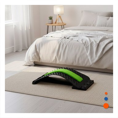 PACK6 COJIN LUMBAR VERDE SUAVE PARA MASAJES Y BIENESTAR GENERAL Y+PAPEL REGALO - 5
