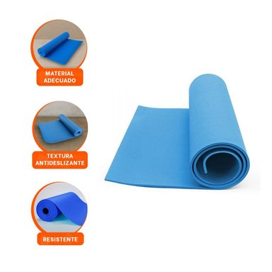 PACK6 ALFOMBRILLA COMODA AZUL DE GOMA EVA PARA MANUALIDADES Y JUEGOS Y+REGALO STICKER - 2