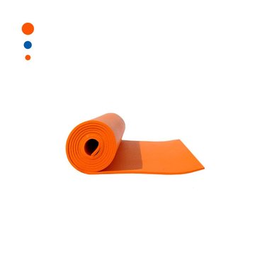 PACK12 ALFOMBRILLA RESISTENTE NARANJA DE GOMA EVA 61X183CM PARA EJERCICIOS Y+REGALO STICKER - 2