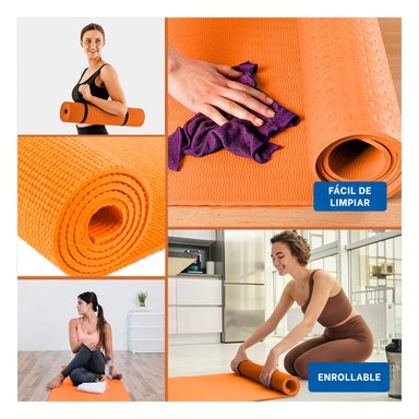 PACK12 ALFOMBRILLA FLEXIBLE NARANJA DE GOMA EVA 61X183CM PARA ACTIVIDADES Y+PAPEL REGALO - 2