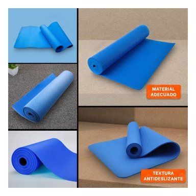 PACK12 ALFOMBRILLA FLEXIBLE AZUL DE GOMA EVA PARA JUEGOS Y ACTIVIDADES Y+PAPEL REGALO - 2