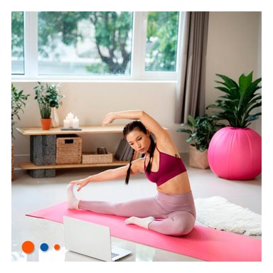 PACK2 BASE FLEXIBLE ROSADO DE GOMA EVA 61X183CM PARA PILATES Y FITNESS EN CASA - 3