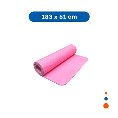 PACK2 BASE FLEXIBLE ROSADO DE GOMA EVA 61X183CM PARA PILATES Y FITNESS EN CASA - 4