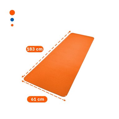 PACK4 ACOLCHADO COMODO NARANJA DE GOMA EVA 61X183CM PARA ACTIVIDADES Y EJERCICIOS - 4