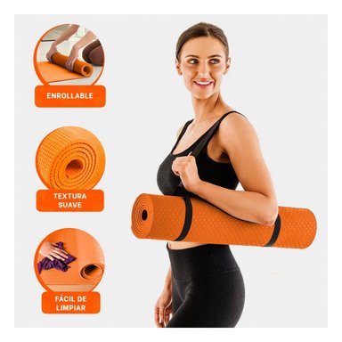 PACK4 ACOLCHADO COMODO NARANJA DE GOMA EVA 61X183CM PARA ACTIVIDADES Y EJERCICIOS - 5
