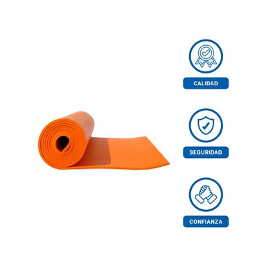 ALFOMBRA RESISTENTE NARANJA DE GOMA EVA 61X183CM PARA EJERCICIOS Y DEPORTES Y+LIGAS REGALO - 3