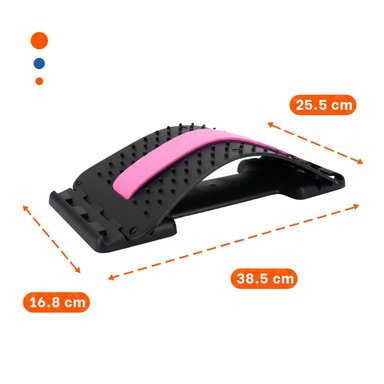 COJIN ELECTRICO PARA LUMBAR EN ROSADO Y MORADO PARA OFICINA - 4