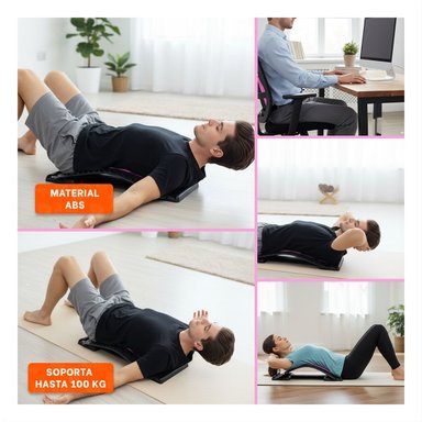 PACK4 COJIN DE MASAJE LUMBAR EN ROSADO Y MORADO PARA DESCANSO DIARIO Y+REGALO STICKER - 2