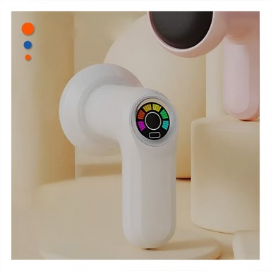 MASAJEADOR PROFESIONAL 5 CABEZALES INALAMBRICO BLANCO MODERNO Y+LIGAS REGALO - 2