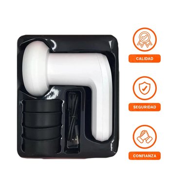 MASAJEADOR PROFESIONAL 5 CABEZALES INALAMBRICO BLANCO MODERNO Y+LIGAS REGALO - 3