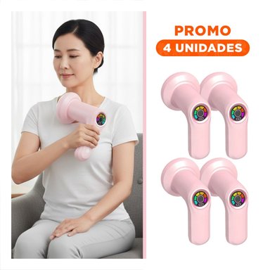PACK4 DISPOSITIVO ROSADO 5 CABEZALES INALAMBRICO PORTATIL POTENTE Y+REGALO STICKER - 1