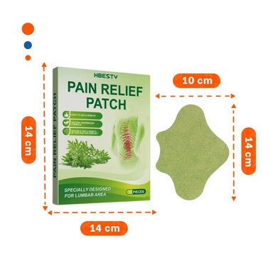 PACK6 COMBO LUMBAR 10 PARCHES VERDE PRACTICOS Y+PAPEL REGALO - 4