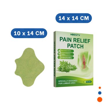 PACK12 PAQUETE VERDE 10 PARCHES LUMBAR SUAVES Y+PAPEL REGALO - 4