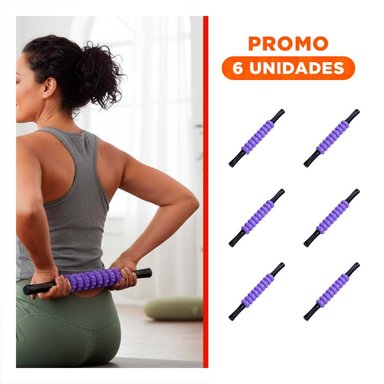 PACK6 ACCESORIO ANTIESTRES 9 RODILLOS COLOR MORADO PRACTICO - 1