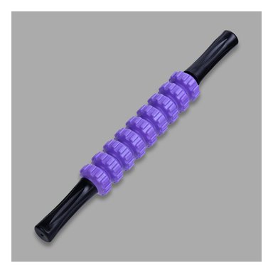 BARRA ERGONOMICA 9 RODILLOS COLOR MORADO PARA RELAX Y+LIGAS REGALO - 1
