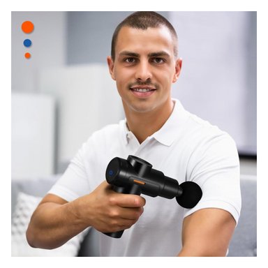 MASAJEADOR PROFESIONAL NEGRO POTENTE Y MODERNO Y+LIGAS REGALO - 1