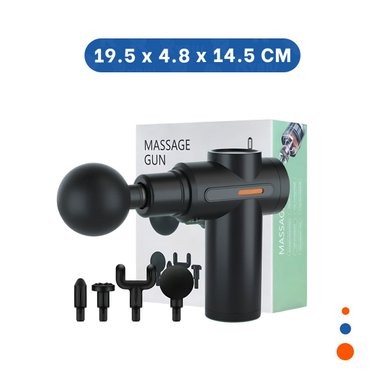 MASAJEADOR PROFESIONAL NEGRO POTENTE Y MODERNO Y+LIGAS REGALO - 4